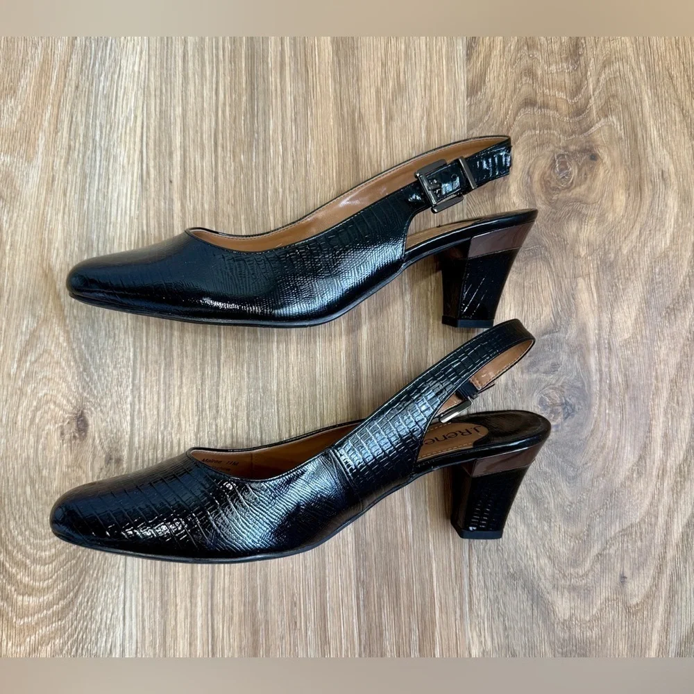J. Reneé MALREE Black Slingbacks - Size 11 M LNC